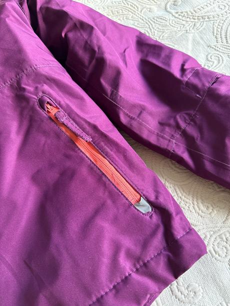 Fialová lyžiarska vetrovka s kapucňou, crivit,134