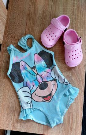 Trblietavé plavky,  veľkosť 18-24 mes.+kroksy, disney,92