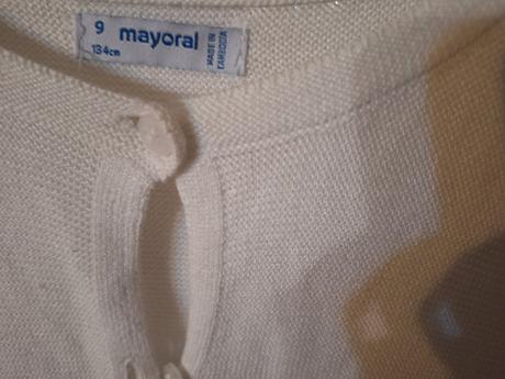 Bielý sveter, mayoral,140
