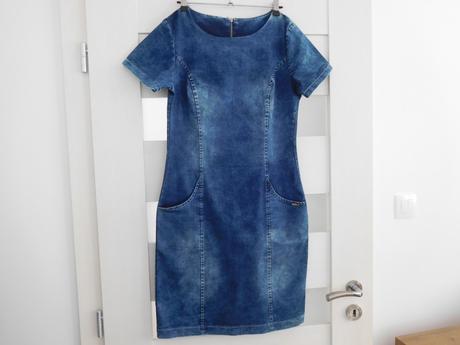 Šaty riflové, m , pružné, m