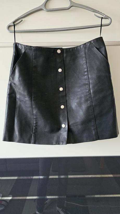 Kožená sukňa, mango,m