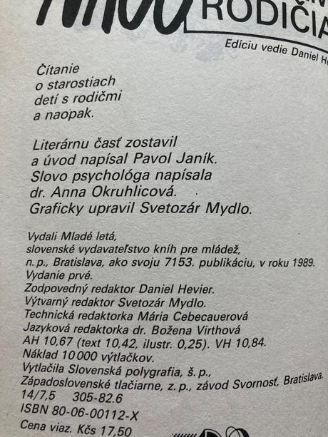 Načo sú nám rodičia prvé vyd.1989,