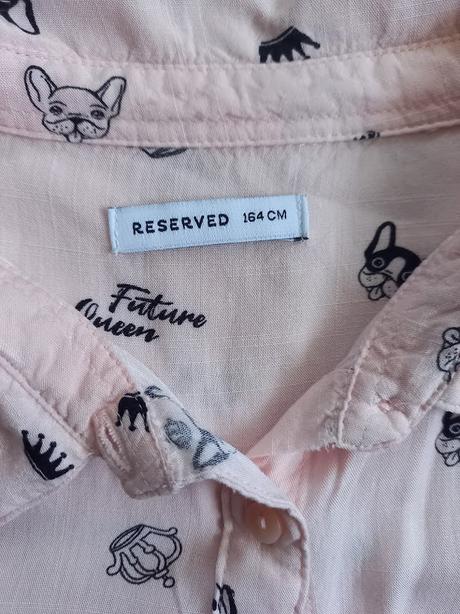 Módna košeľa s potlačou-top stav, reserved,164