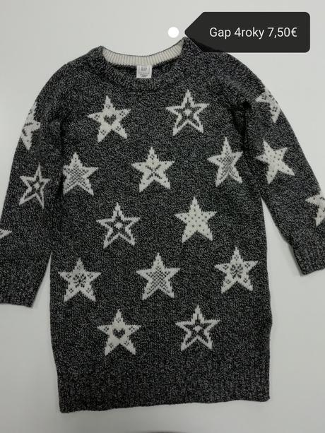 Svetríkové šaty s hviezdami, gap,104