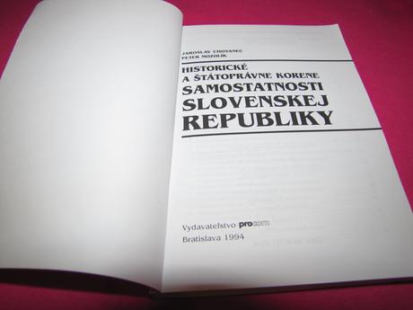 Historické a štátoprávne korene samostatnosti sr, 