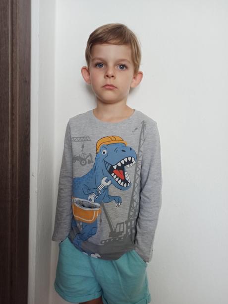 Mikina a tričká dino 110/116, h&m,110