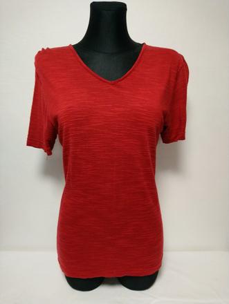 Dámsky top, tmavo červený, s