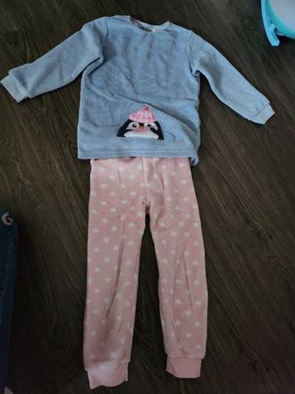 Chlpate pyžamo tučniak 110-116, kiki&koko,116