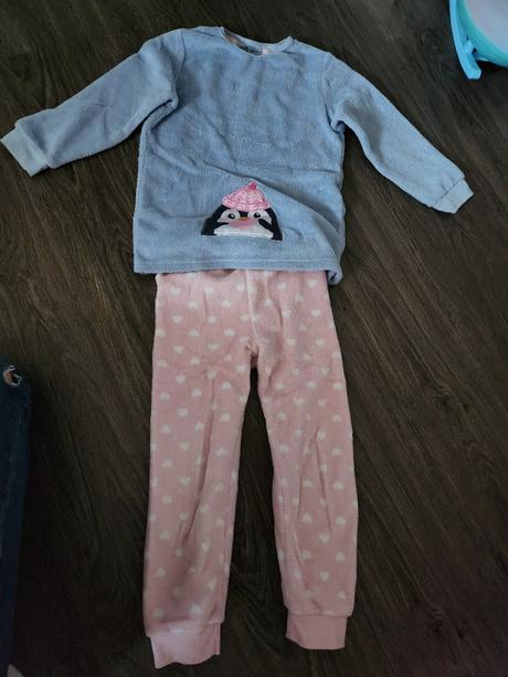 Chlpate pyžamo tučniak 110-116, kiki&koko,116
