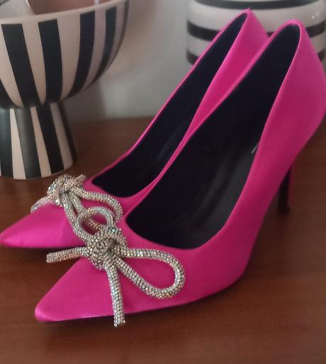 Fuchsiove lodičky sk strasovou maslou, bershka,38