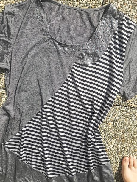 Asymetrické tričko velk. l., l