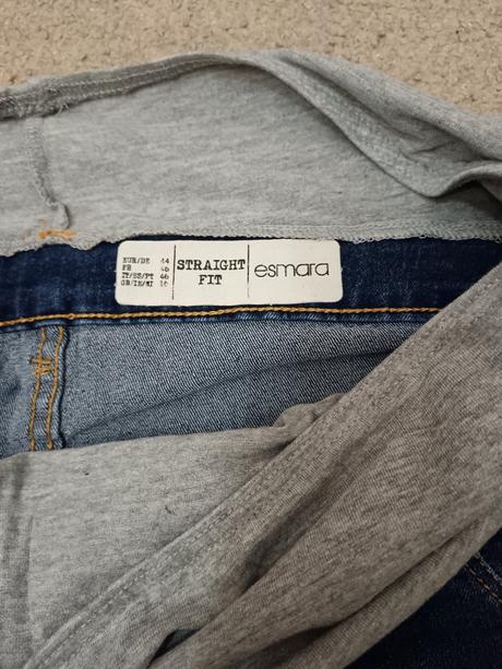 Tehotenské rifľové kraťasy, esmara,44