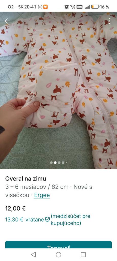 Zimný overal, ergee,62