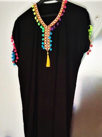 Etno over size šaty, xxxl