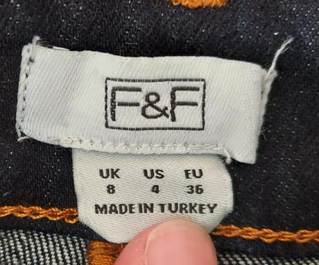 Rifľová sukňa, f&f,36