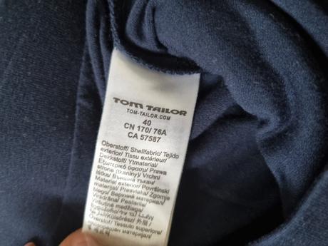 Modrá elast. sukňa tom tailor 40, tom tailor,40