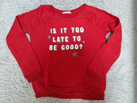 Červená mikina, h&m,164