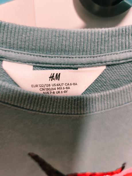 Šaty dlhý rukáv, h&m,128