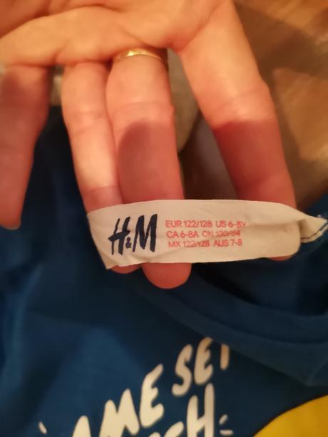 Tričká 2ks, h&m,122