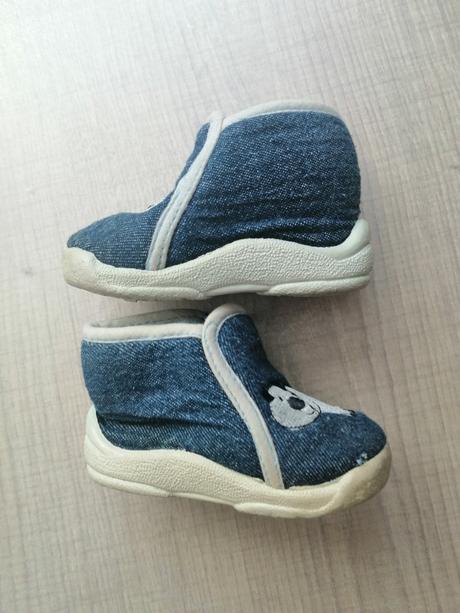 Detske zateplene papučky, velkost 10 cm, <17