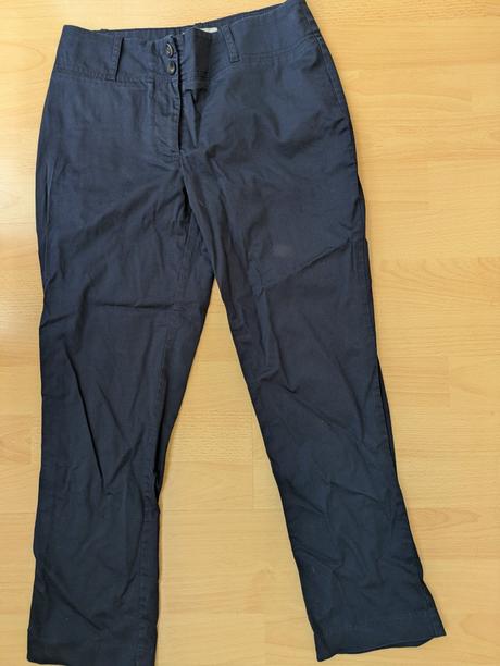 Tmavomodré 3/4 -ťáky 36, h&m,s