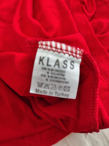 Dámsky červený elastický top, klass, xs, xs