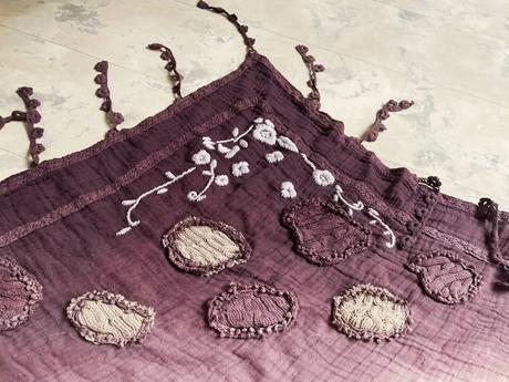 Vintage šatka na krk, xl