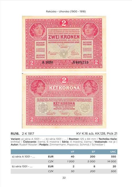 Katalóg bankoviek 2026,