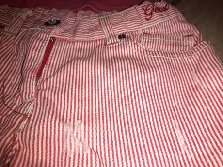 Riflíkové kraťasky geox a tričko adidas, 116