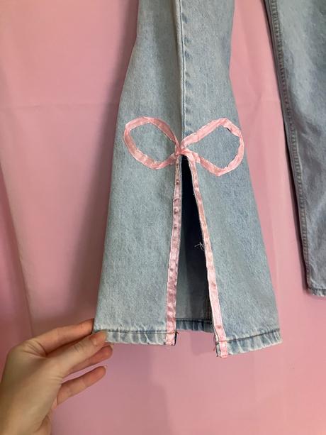 Dámske bledomodré zvonové coquette rifle, 36 / s