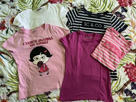 Dievcenske tricko 5 ks 9 - 11 rokov, 134