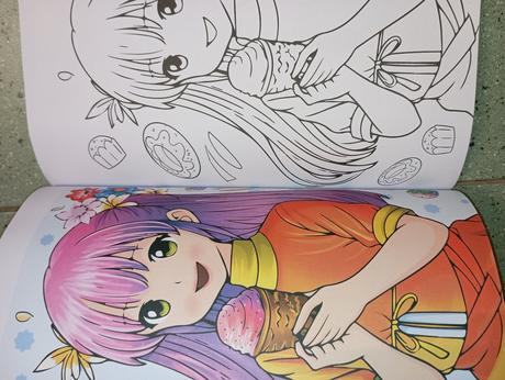 Manga omaľovánka color action, 