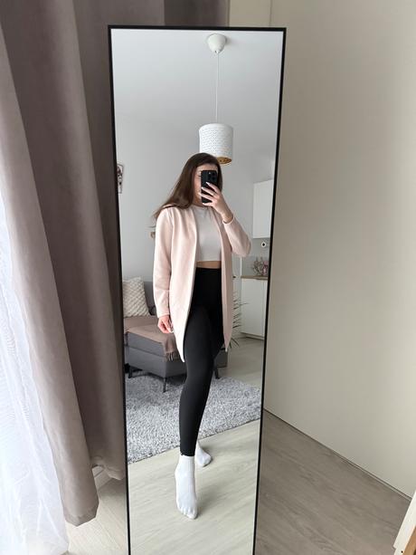 Bledoružový kardigán, s