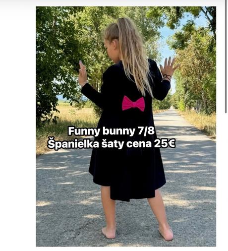 Funny bunny španielske šatky 7/8, funny bunny,140