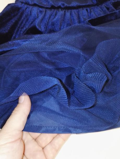 H&m modre slavnostne saty, vel. 4-6mes., h&m,68