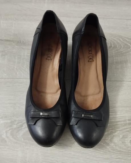 Čierne kožené balerínky lasocki, lasocki,39