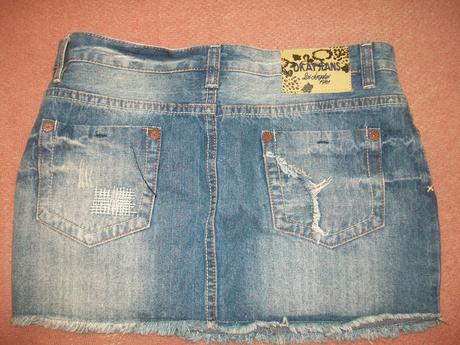 Suknicka riflova malonosena, velkost 38, okay,38