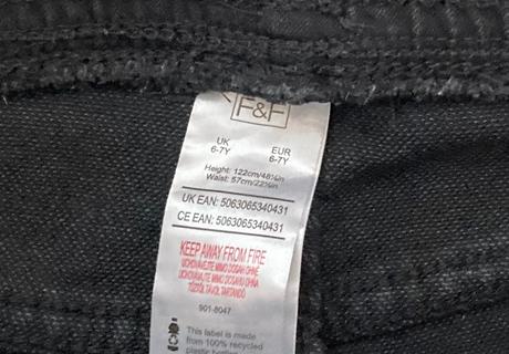 Rifľové šortky veľ. 122, f&f,122