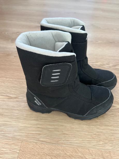 Čierne snehule decathlon v. 34, decathlon,34