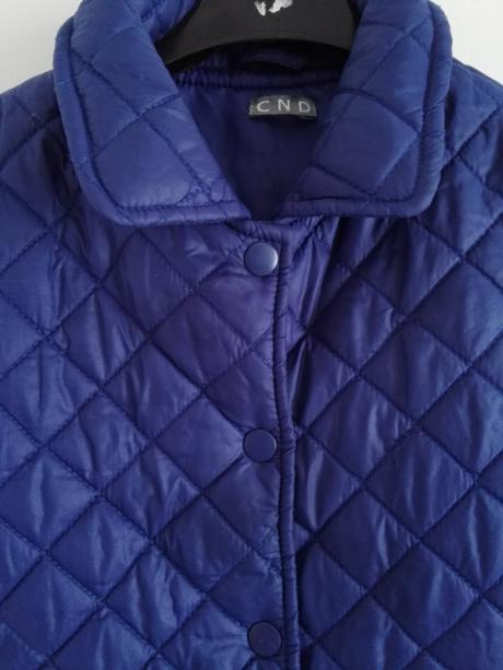 Kabátik modry presivany cnd vel. 122 cm, 6-7 rokov, 122