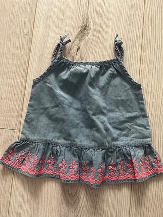 Vyšívaný top na tenké ramienka, f&f,80