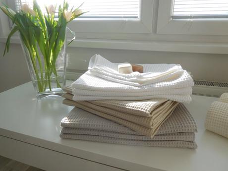 Vaflová bavlna - uteráky-140 x 70 cm, nové, 