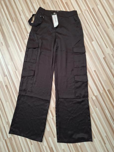 Široké moderné nohavice, new yorker,l / xs