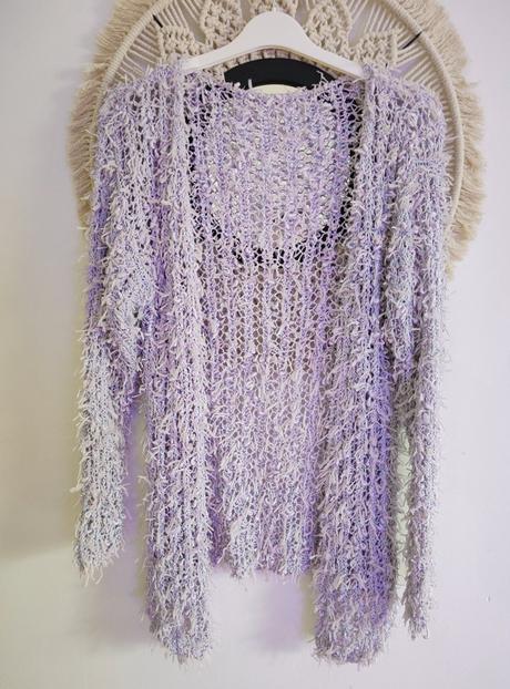 Kardigán levanduľa, m