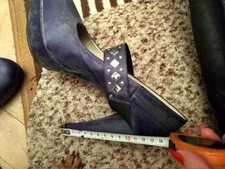 Kráľovský- modré lodičky, 38