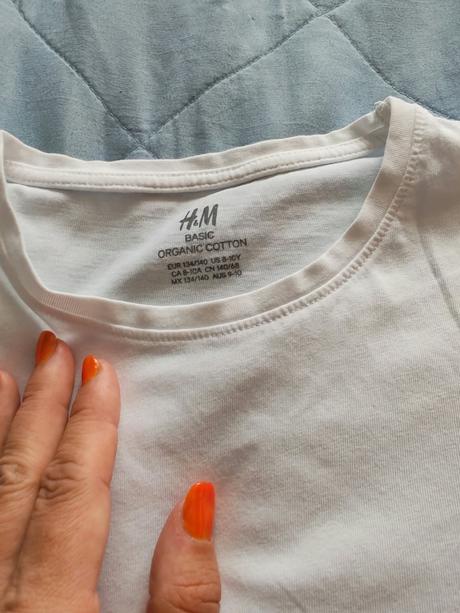 2x tričká 9-10r, h&m,140