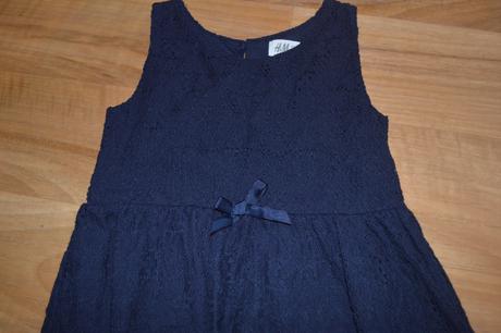Krásne čipkované šaty, h&m,98