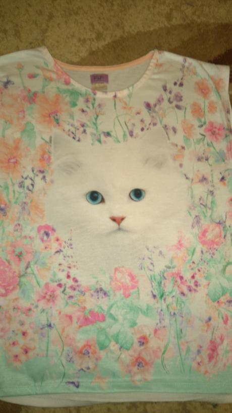 Tričko s mačičkou, f&f,140