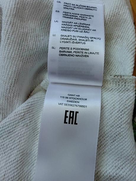 Gant originál ikonicka luxusna mikina m/l, gant,m