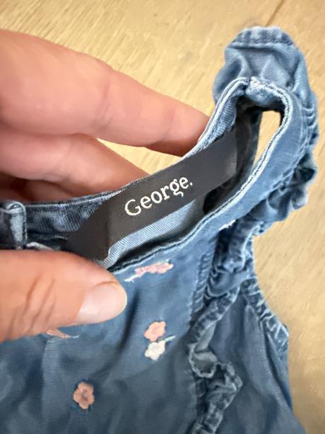 Jeans overal vyšívaný, george,92